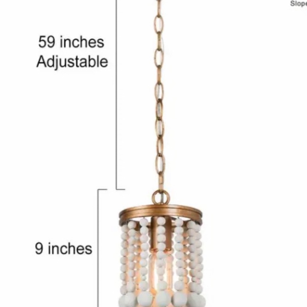Elegant Kitchen Island boho bead lights!